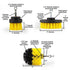 DrillWoosh - Drill Brush Attachment Set (3pcs)